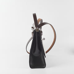 Hermes Herbag 31 Noir/Ebene Toile Berline Stamp Z (2021)