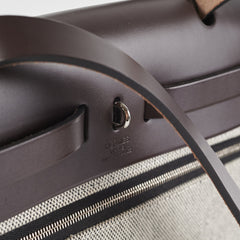 Hermes Herbag 31 Noir/Ebene Toile Berline Stamp Z (2021)