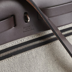 Hermes Herbag 31 Noir/Ebene Toile Berline Stamp Z (2021)