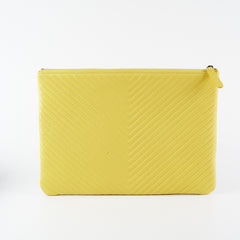 Chanel Chevron O Case Yellow