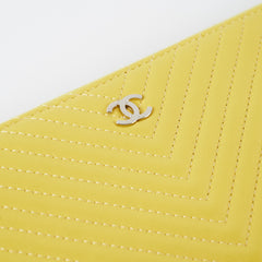 Chanel Chevron O Case Yellow
