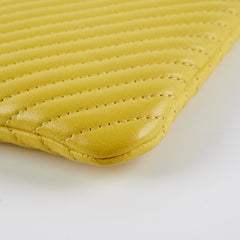 Chanel Chevron O Case Yellow