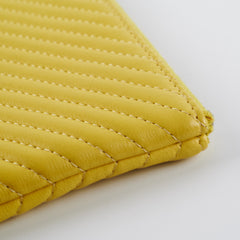 Chanel Chevron O Case Yellow