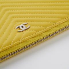 Chanel Chevron O Case Yellow