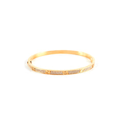 Cartier Love Bangle Pave Diamonds Yellow Gold (Size 17)