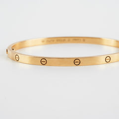 Cartier SM Love Bangle Yellow Gold 17