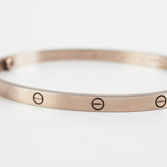 Cartier SM Love Bangle White Gold 17