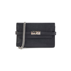 Hermes Kelly Compact Wallet Black