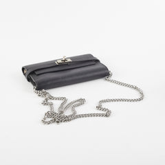 Hermes Kelly Compact Wallet Black