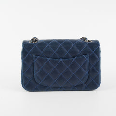 Chanel Mini Rectangular Blue Caviar