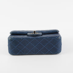 Chanel Mini Rectangular Blue Caviar