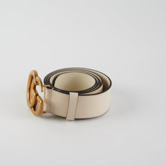 Gucci Marmont GG Belt Cream Size 85