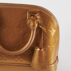 Louis Vuitton Vernis Alma BB Gold