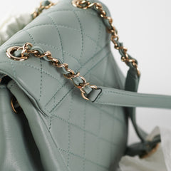 Chanel Mini Duma Backpack Grey/Blue (Microchip)