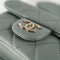Chanel Mini Duma Backpack Grey/Blue (Microchip)