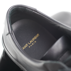Saint Laurent Leather Sneakers Black 41