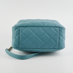 ITEM 16 - Chanel Drawstring Bucket Bag Light Blue