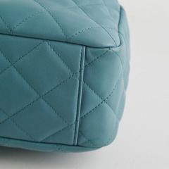 ITEM 16 - Chanel Drawstring Bucket Bag Light Blue