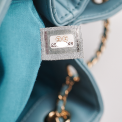 ITEM 16 - Chanel Drawstring Bucket Bag Light Blue