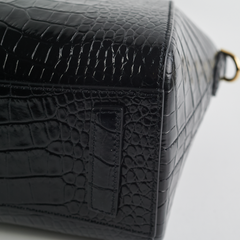 Givenchy Antigona Mini Croco Embossed Black