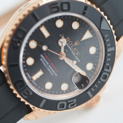 Rolex Yachtmaster 37mm Rose Gold Black Dial