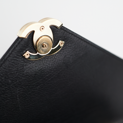 ITEM 5 - Chanel Chevron Crossbody Flap Bag Black