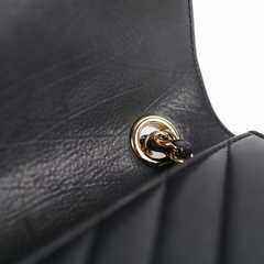 ITEM 5 - Chanel Chevron Crossbody Flap Bag Black