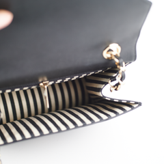 ITEM 5 - Chanel Chevron Crossbody Flap Bag Black