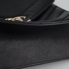 ITEM 5 - Chanel Chevron Crossbody Flap Bag Black