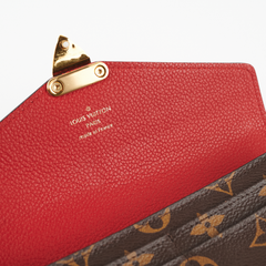 Louis Vuitton Bifold Pallas Wallet Red