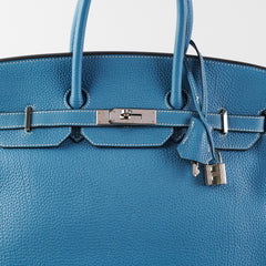 Hermes Birkin 35 Blue Jean Togo Stamp O Square (2011)