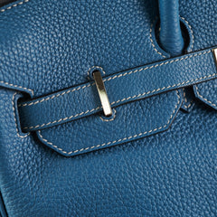 Hermes Birkin 35 Blue Jean Togo Stamp O Square (2011)