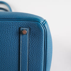 Hermes Birkin 35 Blue Jean Togo Stamp O Square (2011)