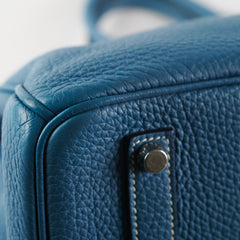 Hermes Birkin 35 Blue Jean Togo Stamp O Square (2011)