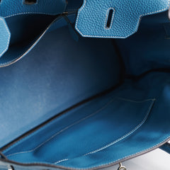 Hermes Birkin 35 Blue Jean Togo Stamp O Square (2011)