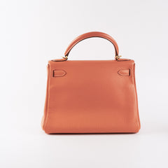 Hermes Kelly 28 Clemence Crevette Stamp Q Square (2013)