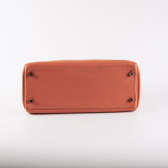 Hermes Kelly 28 Clemence Crevette Stamp Q Square (2013)