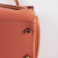 Hermes Kelly 28 Clemence Crevette Stamp Q Square (2013)