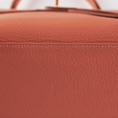 Hermes Kelly 28 Clemence Crevette Stamp Q Square (2013)