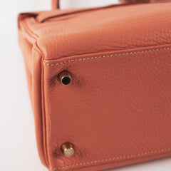 Hermes Kelly 28 Clemence Crevette Stamp Q Square (2013)