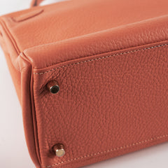 Hermes Kelly 28 Clemence Crevette Stamp Q Square (2013)