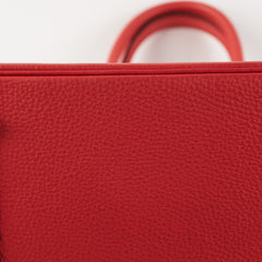 Hermes Birkin 30 Togo Rouge Pivoine Stamp R Square (2014)