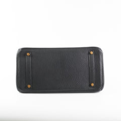 Hermes Birkin 35 Black Clemence Stamp Z Circle