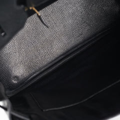 Hermes Birkin 35 Black Clemence Stamp Z Circle
