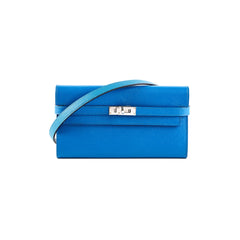 Hermes Kelly Wallet Epsom Blue Izmir (2015)