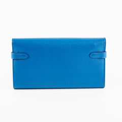 Hermes Kelly Wallet Epsom Blue Izmir (2015)