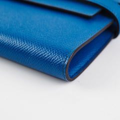 Hermes Kelly Wallet Epsom Blue Izmir (2015)