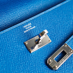 Hermes Kelly Wallet Epsom Blue Izmir (2015)