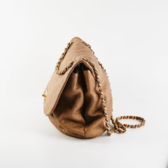 Chanel Shoulder Flap Bag Sand
