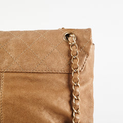 Chanel Shoulder Flap Bag Sand
